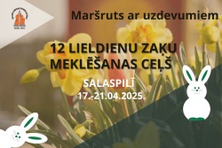 “12 Lieldienu zaķu meklēšanas ceļš” Salaspils novada TIC